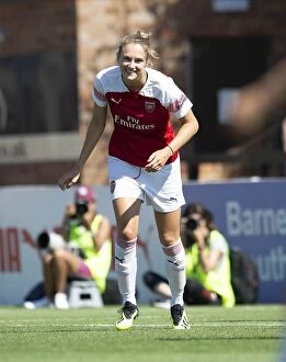 Images Dated 5th August 2018: Arsenal Women's Viviane Miedema Scores Hat-Trick Against Juventus in 2018 Pre-Season Friendly