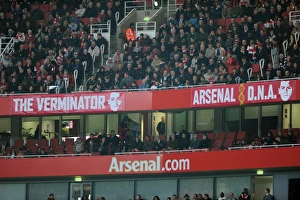 Arsenalisation banners in the stadium. Arsenal 3: 0 West Bromwich Albion