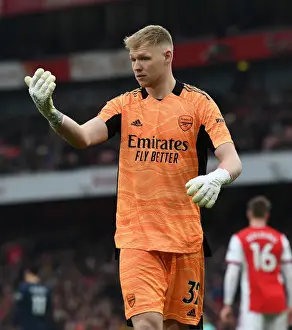 Arsenal's Aaron Ramsdale in Action: Arsenal vs Burnley, Premier League 2021-22