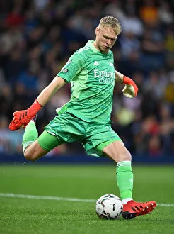 Arsenal's Aaron Ramsdale in Action during Carabao Cup Clash vs West Bromwich Albion