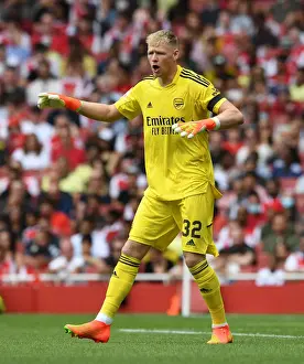 Arsenal's Aaron Ramsdale in Action Against Sevilla at Emirates Cup 2022