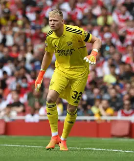 Arsenal's Aaron Ramsdale in Action Against Sevilla at Emirates Cup 2022