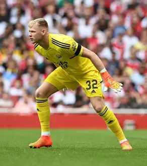 Arsenal's Aaron Ramsdale in Action Against Sevilla at Emirates Cup 2022