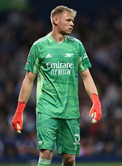 Arsenal's Aaron Ramsdale in Action against West Bromwich Albion in Carabao Cup Clash