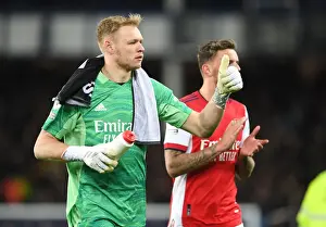 Everton V Arsenal 2020-21 Prints: Arsenal's Aaron Ramsdale Appreciates Fan Support after Everton Clash (Everton vs Arsenal)