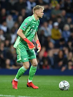 Arsenal's Aaron Ramsdale in Carabao Cup Clash at West Bromwich Albion