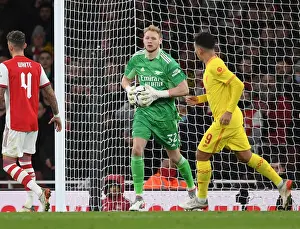 Arsenal's Aaron Ramsdale in Carabao Cup Semi-Final Showdown against Liverpool