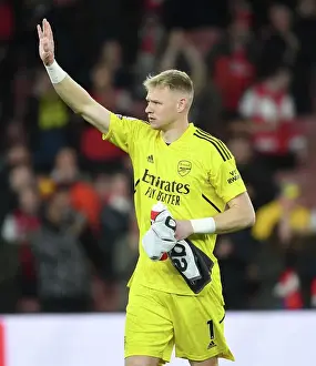 Arsenal's Aaron Ramsdale Celebrates Premier League Victory over Chelsea with Adoring Fans (2022-23)