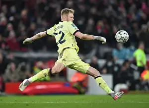 Arsenal's Aaron Ramsdale Clashes with Liverpool in Carabao Cup Semi-Final Battle