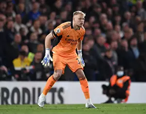 Chelsea V Arsenal 2021-22 Prints: Arsenal's Aaron Ramsdale Faces Off Against Chelsea at Stamford Bridge - Premier League 2021-22