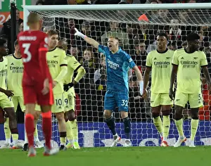 Arsenal's Aaron Ramsdale Faces Off Against Liverpool in Intense Premier League Clash (2021-22)