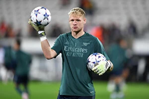 Images Dated 3rd October 2023: Arsenal's Aaron Ramsdale Gears Up for RC Lens Clash in Champions League Group Stage (2023-24)