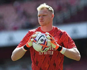 Arsenal's Aaron Ramsdale Gears Up: Arsenal vs. Wolverhampton Wanderers, Premier League 2022-23