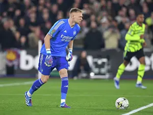 Arsenal's Aaron Ramsdale Goes Head-to-Head with West Ham in Carabao Cup Battle