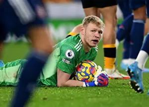 Arsenal's Aaron Ramsdale in Premier League Clash: Arsenal vs. Wolverhampton Wanderers