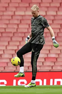 Arsenal's Aaron Ramsdale Prepares: Arsenal vs Sheffield United, Premier League 2023-24