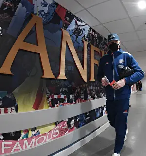 Liverpool V Arsenal Carabao Cup 21-22 Prints: Arsenal's Aaron Ramsdale Prepares for Liverpool Showdown in Carabao Cup Semi-Final
