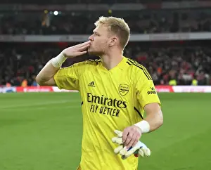 Arsenal's Aaron Ramsdale Reacts After Arsenal FC vs Liverpool FC, Premier League 2022-23