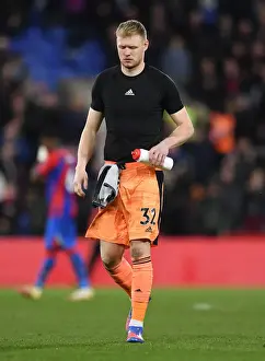 Arsenal's Aaron Ramsdale Reacts After Crystal Palace Match, Premier League 2021-22