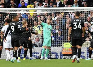 Arsenal's Aaron Ramsdale Reacts to Leeds Penalty Miss: Leeds United vs Arsenal, Premier League 2022-23