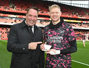 Arsenal's Aaron Ramsdale Receives Player of the Month Award vs Newcastle United