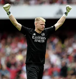 Arsenal's Aaron Ramsdale: Savoring Victory Against Nottingham Forest in the 2023-24 Premier League