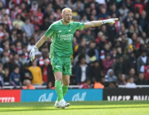 Images Dated 23rd April 2022: Arsenal's Aaron Ramsdale: Unforgettable Heroics Against Manchester United (Premier League 2021-22)