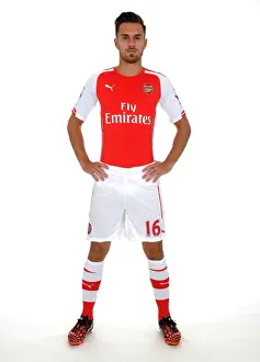 Arsenal's Aaron Ramsey at 2014-15 Arsenal FC Photocall