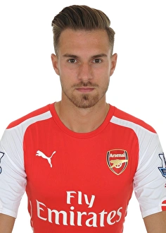 Arsenal's Aaron Ramsey at 2014-15 Photocall