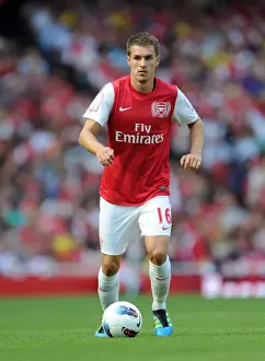 Arsenal V New York Red Bulls 2011-12 Prints: Arsenal's Aaron Ramsey in Action: 1-1 Stalemate Against New York Red Bulls - Emirates Cup 2011