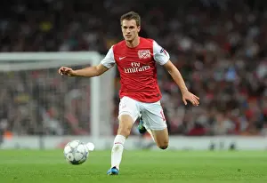 Arsenal's Aaron Ramsey in Action during the 2011-12 UEFA Champions League Play-Off against Udinese