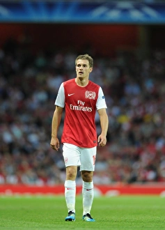 Arsenal V Udinese 2011-12 Prints: Arsenal's Aaron Ramsey in Action: Arsenal vs