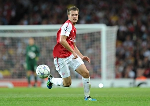 Arsenal V Udinese 2011-12 Prints: Arsenal's Aaron Ramsey in Action: Arsenal vs
