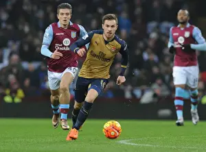 Arsenal's Aaron Ramsey in Action: Aston Villa vs Arsenal (2015-16)