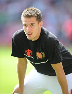 Arsenal V New York Red Bulls 2011-12 Prints: Arsenal's Aaron Ramsey in Action at Emirates Stadium, 2011