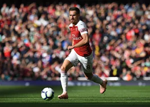 Arsenal V Everton 2018-19 Prints: Arsenal's Aaron Ramsey in Action against Everton (2018-19)