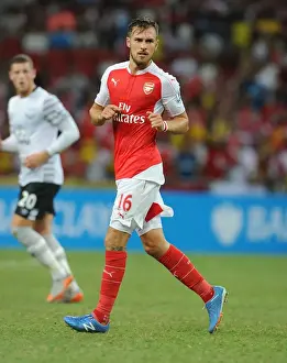Arsenal V Everton - Asia Trophy 2015-16 Prints: Arsenal's Aaron Ramsey in Action against Everton - Barclays Asia Trophy 2015-16
