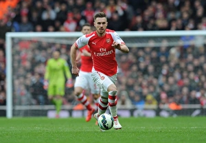 Arsenal V Liverpool 2014-15 Prints: Arsenal's Aaron Ramsey in Action Against Liverpool, Premier League 2014-15