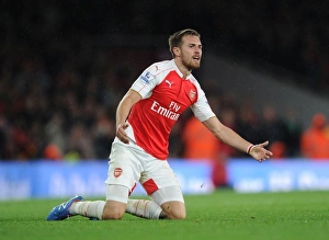 Arsenal V Liverpool 2015/16 Prints: Arsenal's Aaron Ramsey in Action Against Liverpool, 2015/16 Premier League