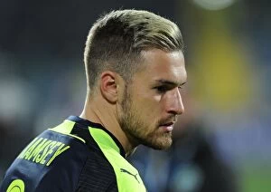 PFC Ludogorets Razgrad v Arsenal 2016-17 Collection: Arsenal's Aaron Ramsey in Action against Ludogorets, UEFA Champions League 2016-17