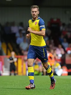 Arsenal's Aaron Ramsey in Action: Pre-Season Clash against Boreham Wood