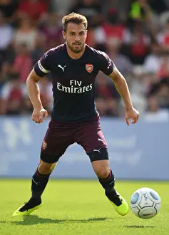 Borehamwood V Arsenal 2018-19 Prints: Arsenal's Aaron Ramsey in Action: Pre-Season Clash at Borehamwood (2018)