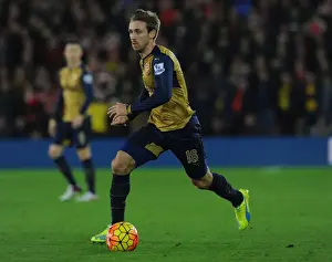 Southampton V Arsenal 2015-16 Prints: Arsenal's Aaron Ramsey in Action: Southampton vs Arsenal (Premier League 2015-16)