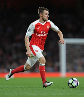 Arsenal V Sunderland 2016-17 Prints: Arsenal's Aaron Ramsey in Action against Sunderland (2016-17)