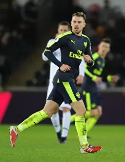 Arsenal's Aaron Ramsey in Action: Swansea City vs Arsenal (January 2017)