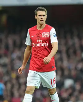 Arsenal V West Bromwich Albion 2011-12 Prints: Arsenal's Aaron Ramsey in Action Against West Bromwich Albion, Premier League 2011-12