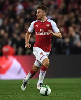 Sydney Western Wanderers V Arsenal 2017-18 Prints: Arsenal's Aaron Ramsey in Action against Western Sydney Wanderers, Sydney 2017