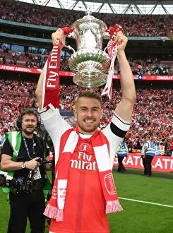 Arsenal's Aaron Ramsey Celebrates FA Cup Victory: Arsenal v Chelsea, 2017