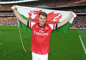 Arsenal V Hull City - FA Cup Final 2014 Prints: Arsenal's Aaron Ramsey Celebrates FA Cup Victory over Hull City