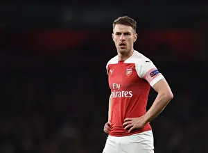 Arsenal's Aaron Ramsey in Europa League Action: Arsenal vs. Napoli